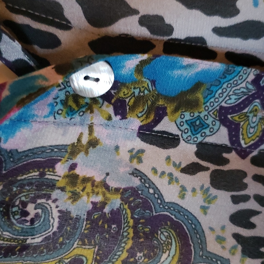Drapers & Damons Button Down Multi print blouse (0439) 💥 - Picture 3 of 7